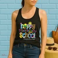 Happy Last Day Of School Substitute Teacher Life Leopard Women's Tank Top thumb 2