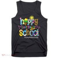 Happy Last Day Of School Substitute Teacher Life Leopard Tank Top thumb 0