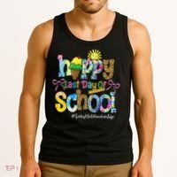 Happy Last Day Of School Substitute Teacher Life Leopard Tank Top thumb 3