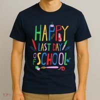 Happy Last Day Of School Teacher School's Out T-Shirt thumb 3