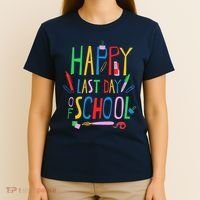 Happy Last Day Of School Teacher School's Out T-Shirt thumb 4