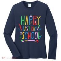 Happy Last Day Of School Teacher School's Out Women's Long Sleeve Shirt thumb 0