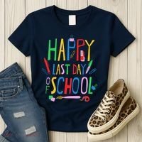 Happy Last Day Of School Teacher School's Out Women's T-Shirt thumb 3