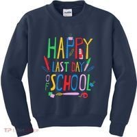 Happy Last Day Of School Teacher School's Out Kids Sweatshirt thumb 0
