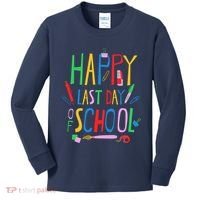Happy Last Day Of School Teacher School's Out Kids Long Sleeve Shirt thumb 0