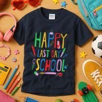 Happy Last Day Of School Teacher School's Out Kids T-Shirt thumb 3