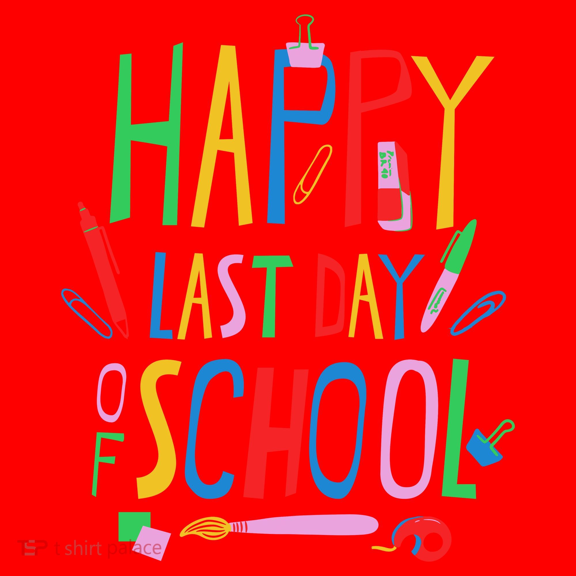 Happy Last Day Of School Teacher School's Out Santa Hat