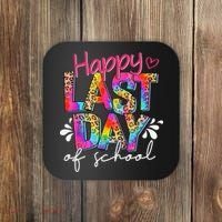 Happy Last Day Of School Teacher Student Graduation Coaster thumb 0