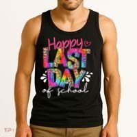 Happy Last Day Of School Teacher Student Graduation Tank Top thumb 3