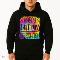 Happy Last Day Of School Rainbow Dye Hoodie thumb 2