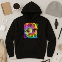 Happy Last Day Of School Rainbow Dye Hoodie thumb 3