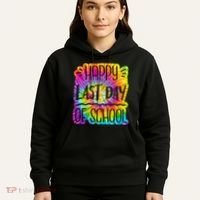 Happy Last Day Of School Rainbow Dye Hoodie thumb 5