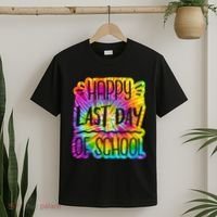 Happy Last Day Of School Rainbow Dye T-Shirt thumb 2