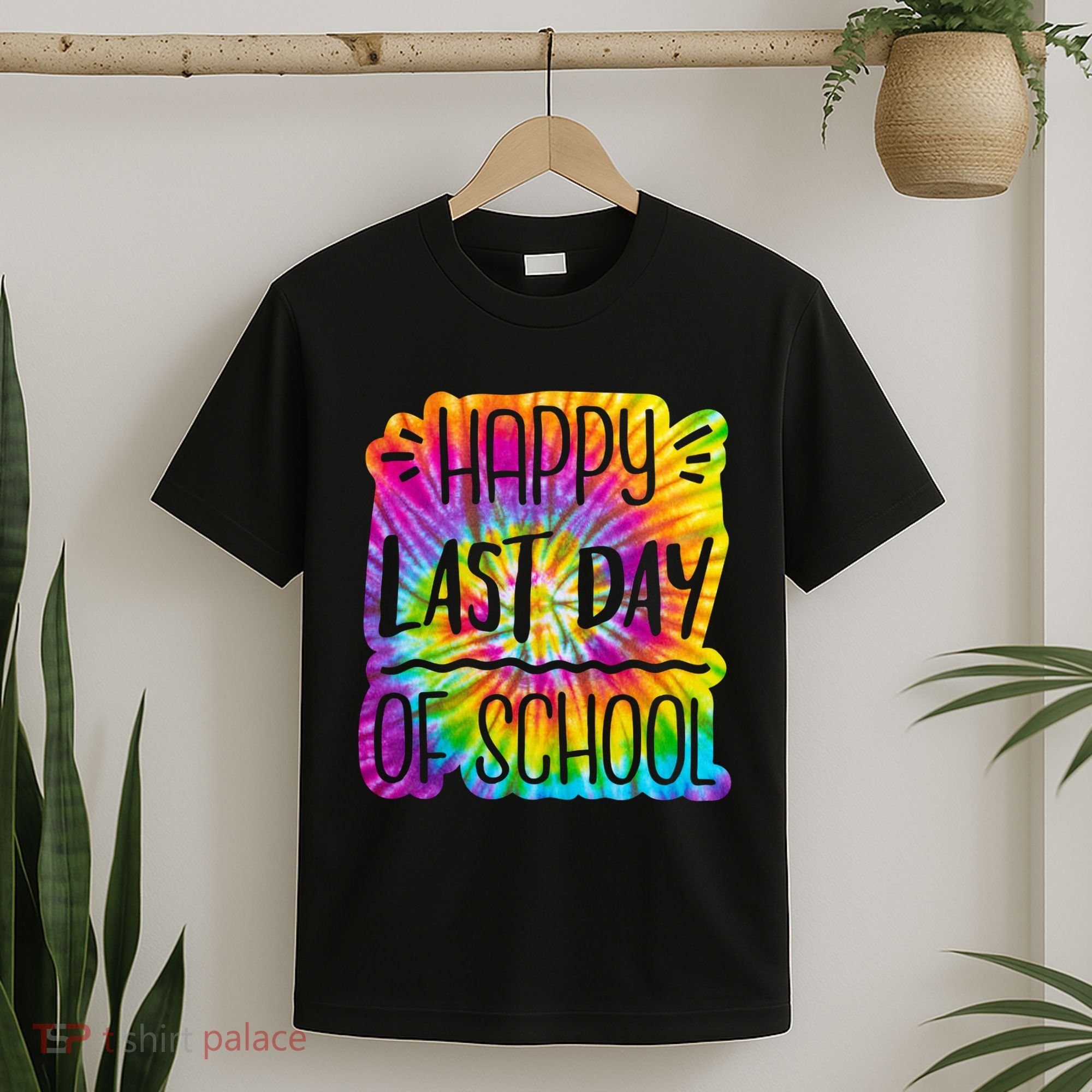 Happy Last Day Of School Rainbow Dye T-Shirt
