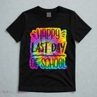 Happy Last Day Of School Rainbow Dye T-Shirt thumb 5