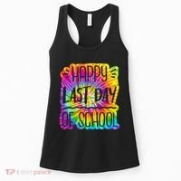 Happy Last Day Of School Rainbow Dye Women's Tank Top thumb 0