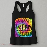 Happy Last Day Of School Rainbow Dye Women's Tank Top thumb 3