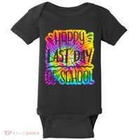 Happy Last Day Of School Rainbow Dye Baby Bodysuit thumb 0