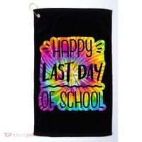 Happy Last Day Of School Rainbow Dye Golf Towel thumb 0