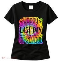 Happy Last Day Of School Rainbow Dye Women's T-Shirt thumb 0