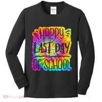 Happy Last Day Of School Rainbow Dye Kids Long Sleeve Shirt thumb 0