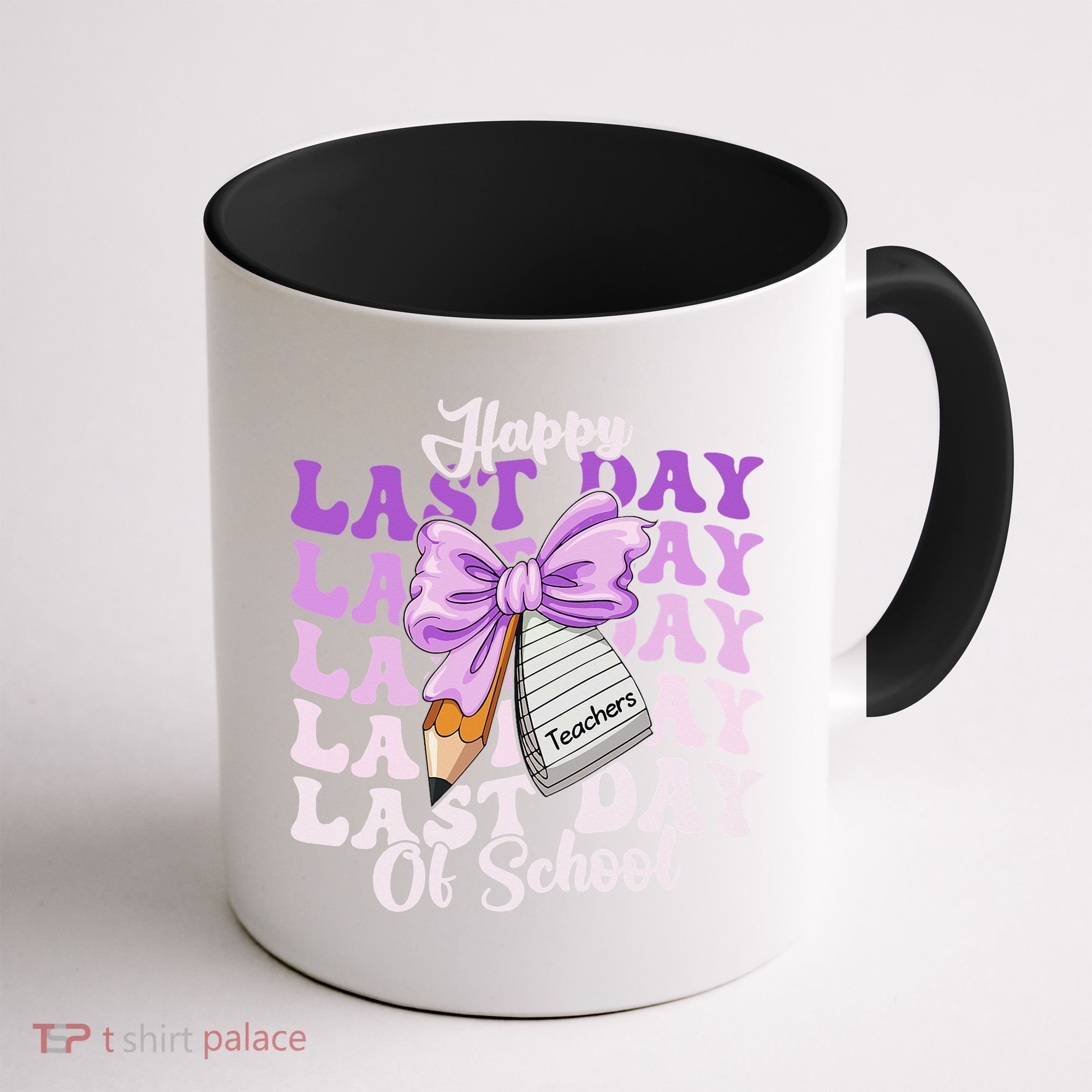 Happy Last Day Of School Coquette Bow Teachers Hello Summer Coffee Mug
