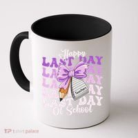 Happy Last Day Of School Coquette Bow Teachers Hello Summer Coffee Mug thumb 0