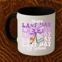 Happy Last Day Of School Coquette Bow Teachers Hello Summer Coffee Mug thumb 2