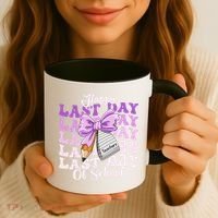Happy Last Day Of School Coquette Bow Teachers Hello Summer Coffee Mug thumb 3