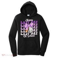 Happy Last Day Of School Coquette Bow Teachers Hello Summer Women's Hoodie thumb 0