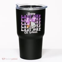 Happy Last Day Of School Coquette Bow Teachers Hello Summer Tumbler thumb 0