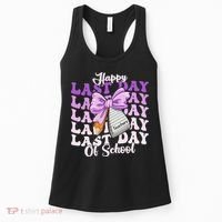 Happy Last Day Of School Coquette Bow Teachers Hello Summer Women's Tank Top thumb 0