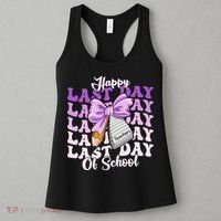 Happy Last Day Of School Coquette Bow Teachers Hello Summer Women's Tank Top thumb 3