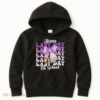 Happy Last Day Of School Coquette Bow Teachers Hello Summer Kids Hoodie thumb 0