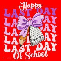 Happy Last Day Of School Coquette Bow Teachers Hello Summer Santa Hat thumb 1