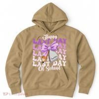 Happy Last Day Of School Coquette Bow Teachers Hello Summer Hoodie thumb 0
