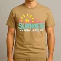 Happy Last Day Of School Teacher Student Hello Summer Gifts T-Shirt thumb 3
