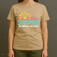 Happy Last Day Of School Teacher Student Hello Summer Gifts T-Shirt thumb 4