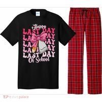 Happy Last Day Of School Coquette Bow Teachers Pajama Set thumb 0