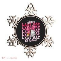 Happy Last Day Of School Coquette Bow Teachers Ornament thumb 0
