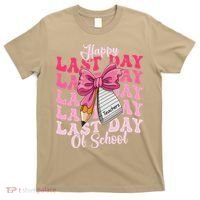 Happy Last Day Of School Coquette Bow Teachers T-Shirt thumb 0