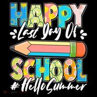 Happy Last Day Of School #Hello Summer Stripe Pom Pom Beanie thumb 2