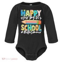 Happy Last Day Of School #Hello Summer Baby Long Sleeve Bodysuit thumb 0