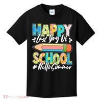 Happy Last Day Of School #Hello Summer Kids T-Shirt thumb 0