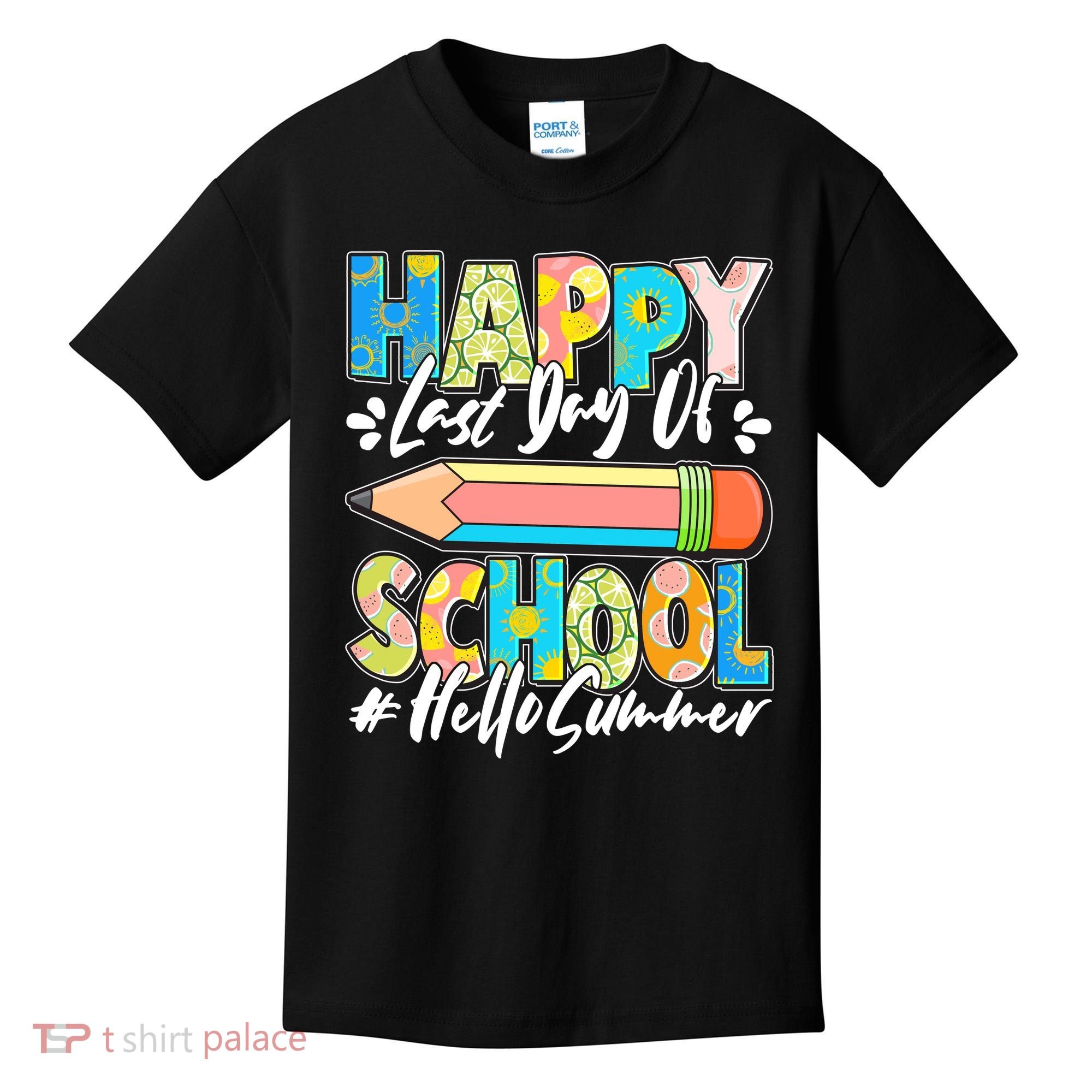 Happy Last Day Of School #Hello Summer Kids T-Shirt