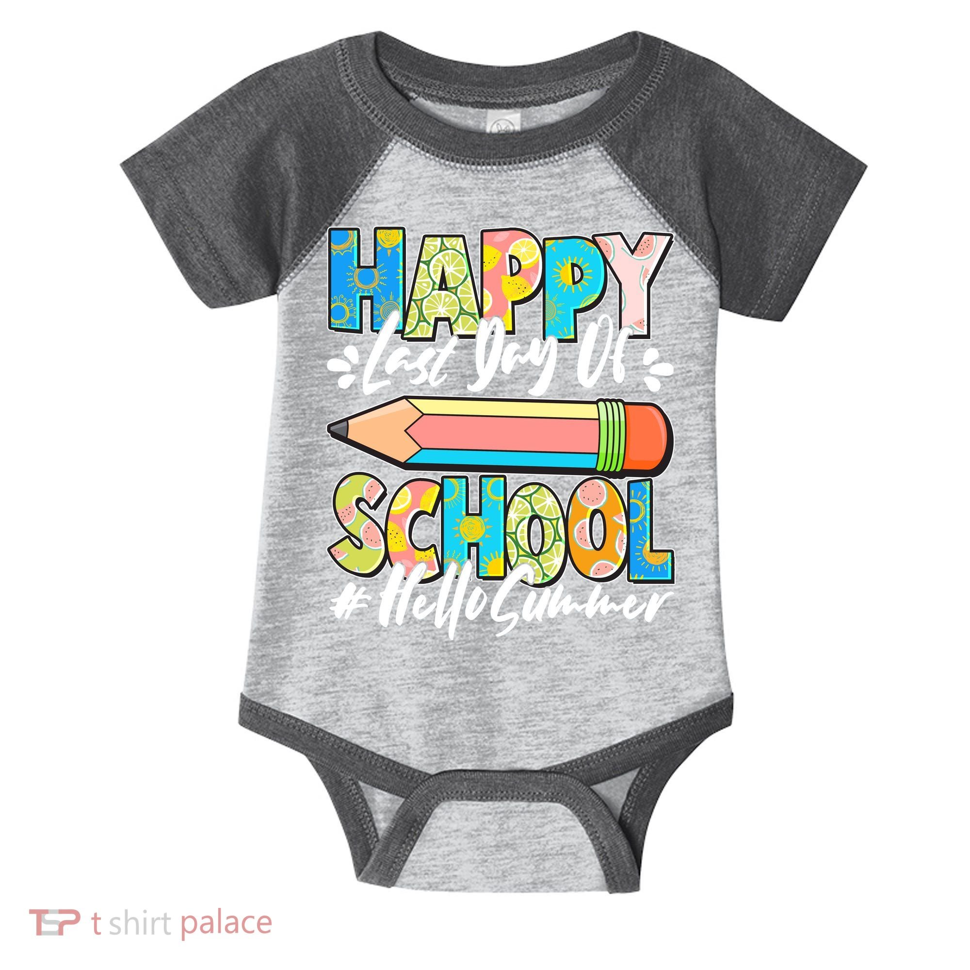 Happy Last Day Of School #Hello Summer Infant Baby Jersey Bodysuit