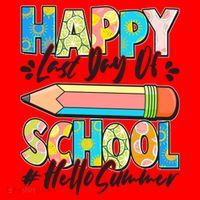 Happy Last Day Of School #Hello Summer Santa Hat thumb 1