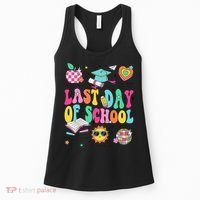 Happy Last Day Of School Teacher Girl Grad Hello Summer Women's Tank Top thumb 0