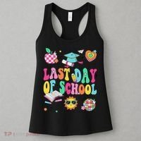 Happy Last Day Of School Teacher Girl Grad Hello Summer Women's Tank Top thumb 3