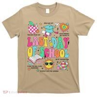 Happy Last Day Of School Teacher Girl Grad Hello Summer T-Shirt thumb 0